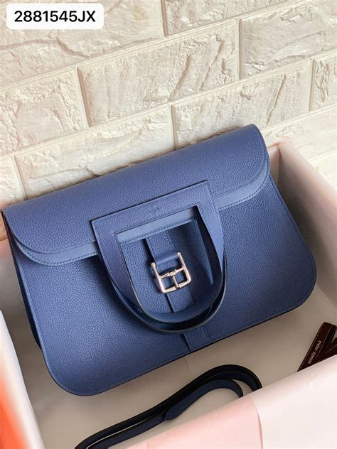 hermes halzan blue|hermes halzan 31 price.